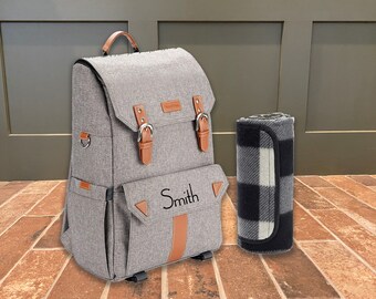 personalized picnic backpack