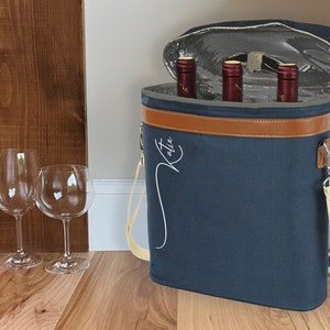 Personalized Insulated Wine Tote