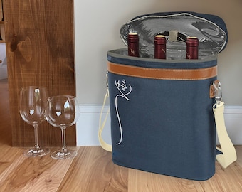 Personalized Insulated Wine Tote