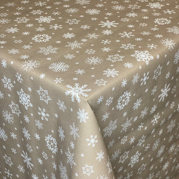 PVC Wachstuch Tischdecke Mit Sternen - Grau/weiß, Abwaschbar, Größe Wählbar (hier: 120x120 Cm)