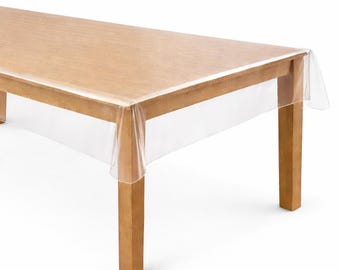 Tischdecke Tischfolie 160 cm Breite Tischschutz Meterware Folie glasklar 200 my Stärke 0,2 mm