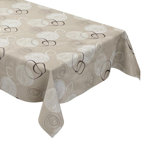 Wachstuch Tischdecke Modern beige C141174 eckig rund oval