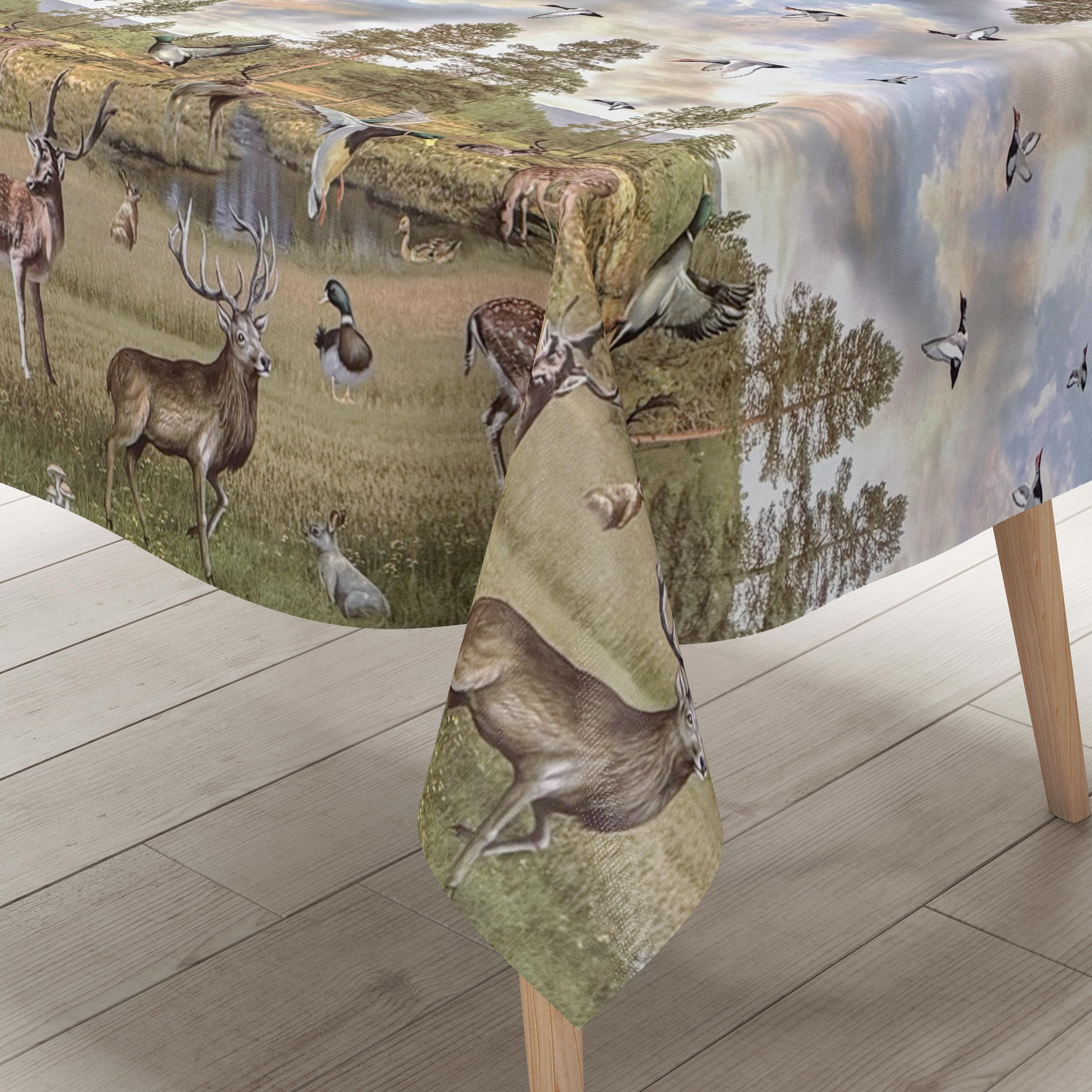 KEVKUS Nappe En Toile Cirée 01099-04 Fleurs Cerises