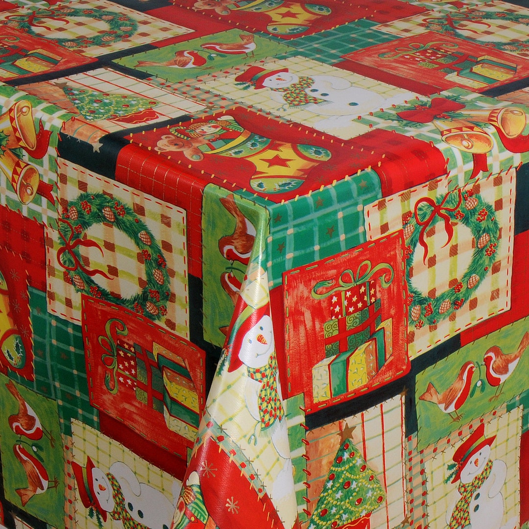 Wachstuch Tischdecke Meterware Weihnachten bunt 01186-00
