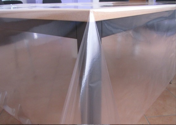 Tovaglia da tavolo pellicola protezione tavolo venduta al metro pellicola  cristallina trasparente 300 spessore 0,3 mm -  Italia