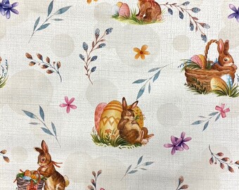 Wachstuch Tischdecke Trendline Ostereier Ostern Osterhase geprägt P1150-1 eckig rund oval