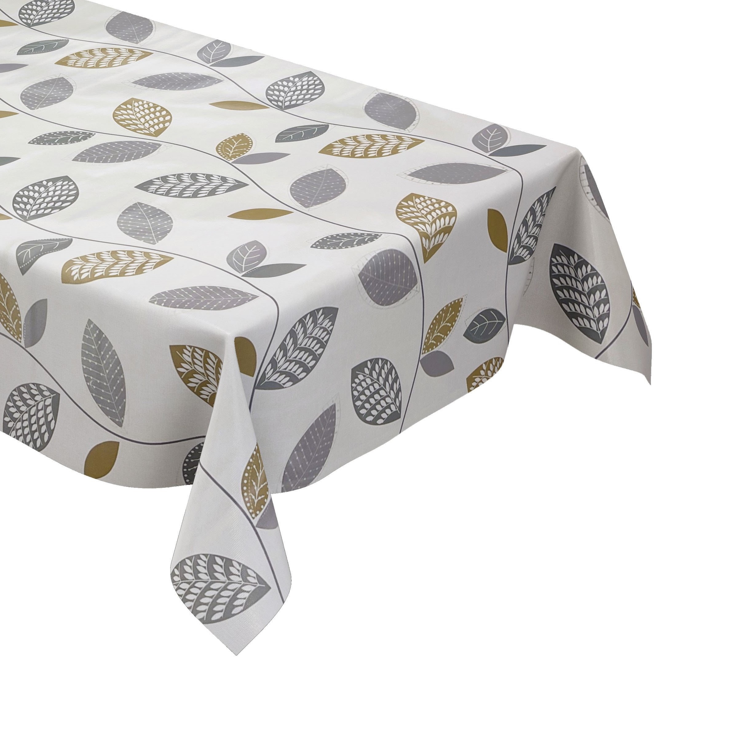 Nappe Toile Ciree Transparent Avec Motif Anti-Taches Imperméable