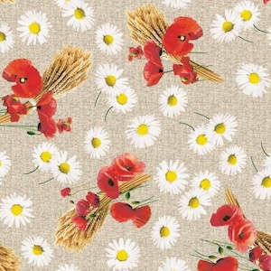 Colture di tela cerata tovaglia poppy C146051