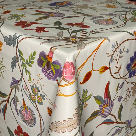 Wachstuch Tischdecke floral modern Blumen C144671 eckig rund oval