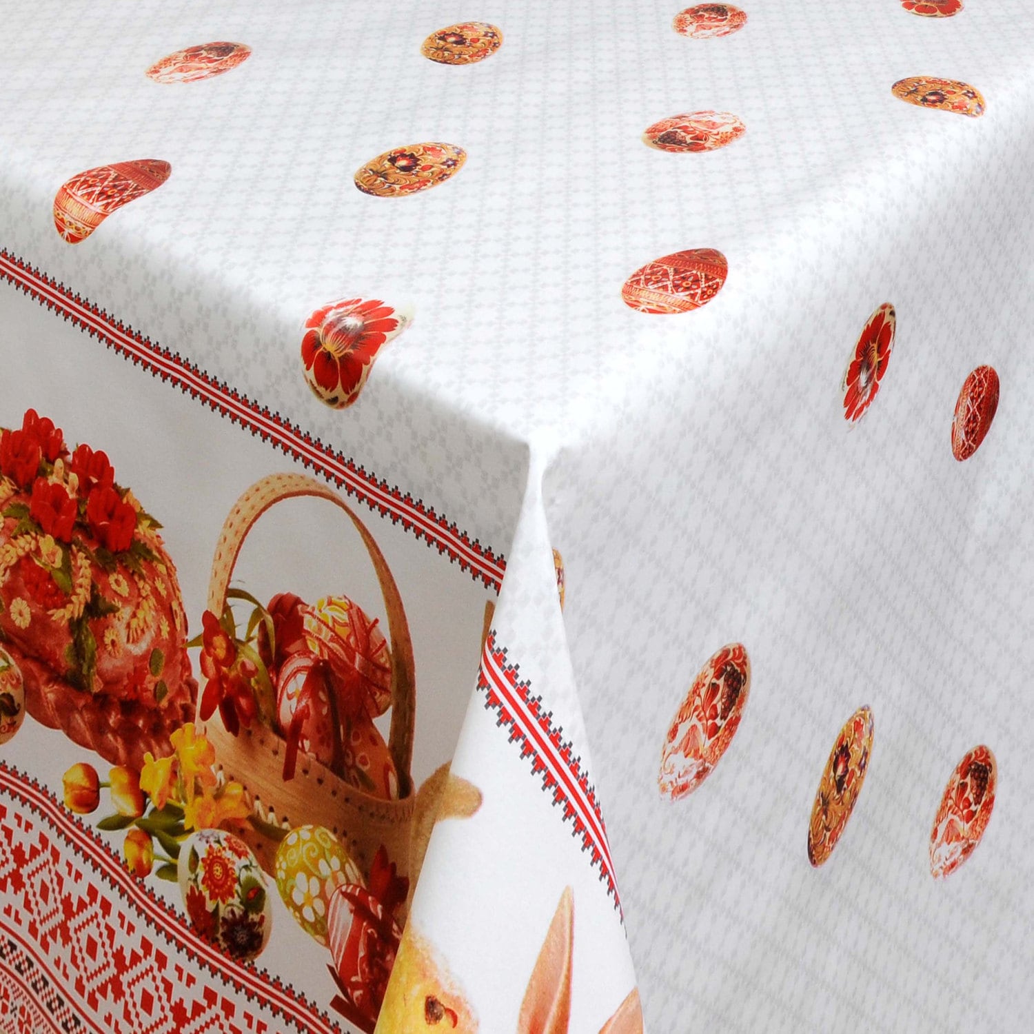 Oilcloth Tablecloth by the Meter Easter Easter Bunny Easter Etsy UK