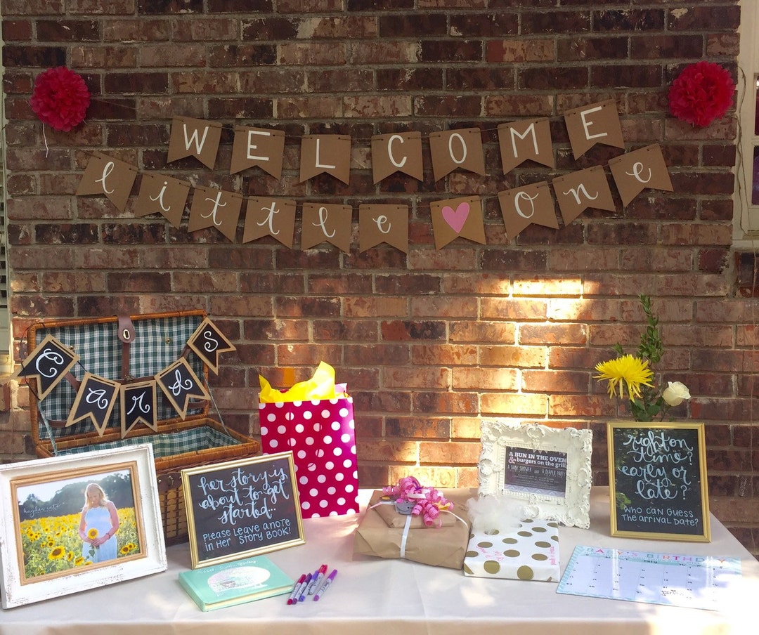 Wedding Shower Banner Bridal Shower Couples Shower Baby Shower Banner