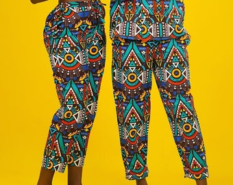 Be Rave Pants, Unisex African Pants, Festival Trousers, Patterned Pants, Colourful Trousers, Ankara Pants, Loose Pants, Relaxed Pants
