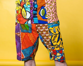 Patchwork Shorts, Men Board Shorts, African Shorts, Mens Festival Clothing, Festival Pants, Summer Shorts, Mens Shorts, Hippie Clothing