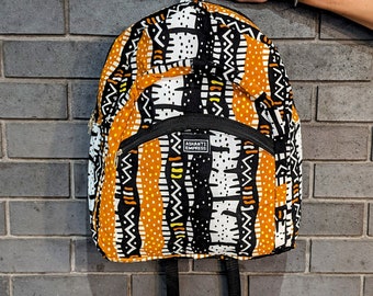 Bogolon Backpack, African Print Backpack, African Bags, Colourful School Bag, Ankara Bag, Festival Backpack, Colourful Bag, Natural Rucksuck