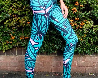 Jungle Leggings, Leggings Woman, Meggings, Yoga Pants, Women Activewear, Yoga Pants, Party Leggings, Funky Leggings, Festival Pants, Rave