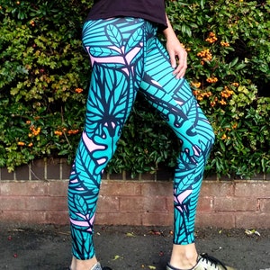 Jungle Leggings, Leggings Woman, Meggings, Yoga Pants, Women Activewear, Yoga Pants, Party Leggings, Funky Leggings, Festival Pants, Rave