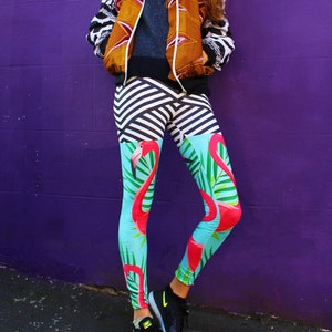 Flamingo running leggings clearance