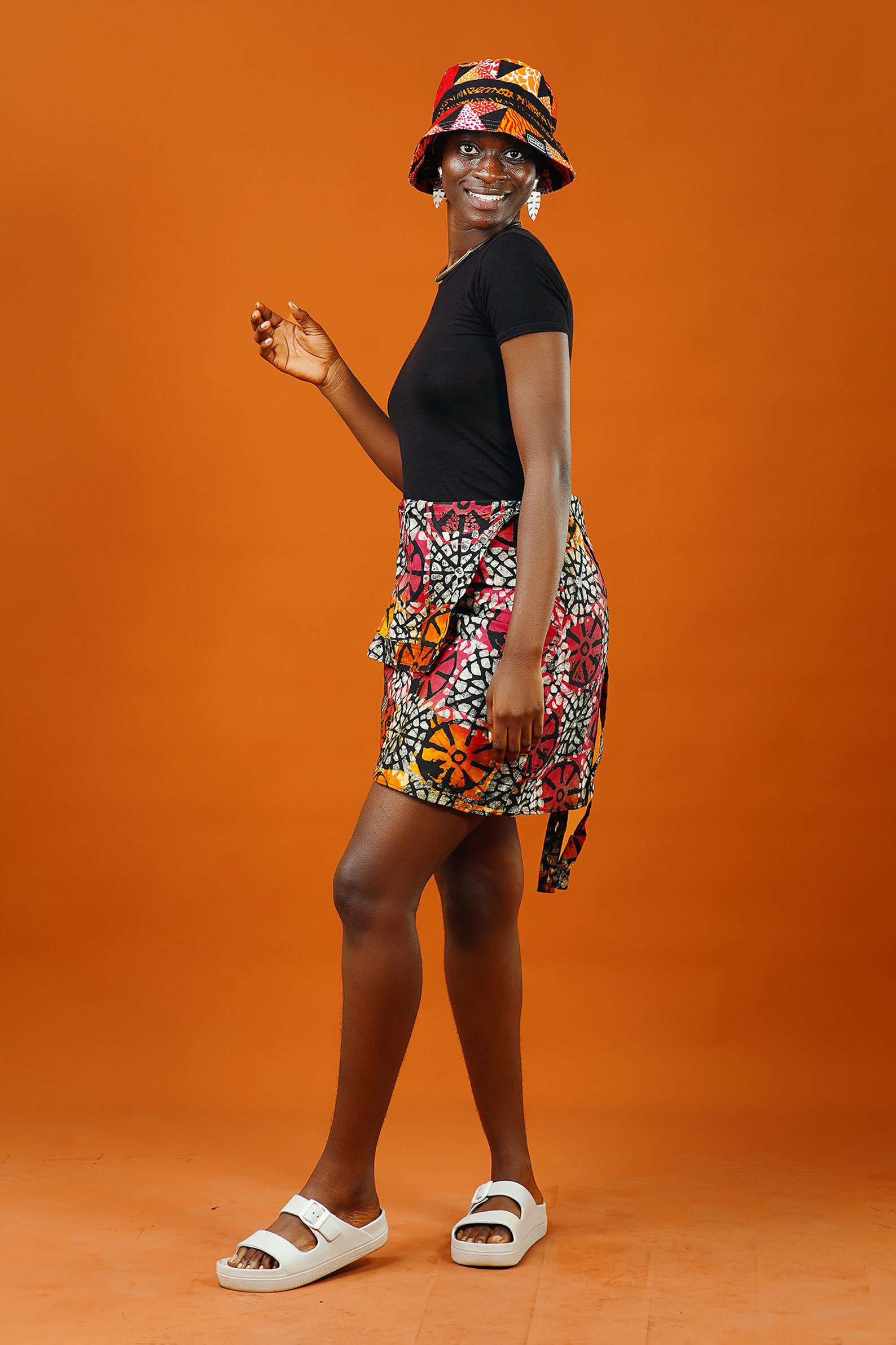 Batik Pinafore Dress African Print Dress Colourful Summer Etsy