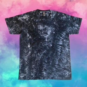 Tie Dye T Shirt, Colourful Hippie Shirt, Unisex Cotton Top, Mens Festival Shirt ,Custom Tie Dye, Handmade, Black and White, Plus Size Top