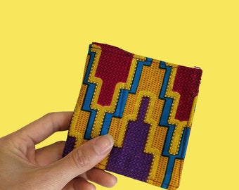 Kente Stoff Brieftasche, Brieftasche mit afrikanischem Druck, Herren Brieftasche, Ankara Brieftasche, Vegan Brieftasche, Vegan Geschenke, Reisebrieftasche, schlanke Brieftasche, Geschenk für ihn