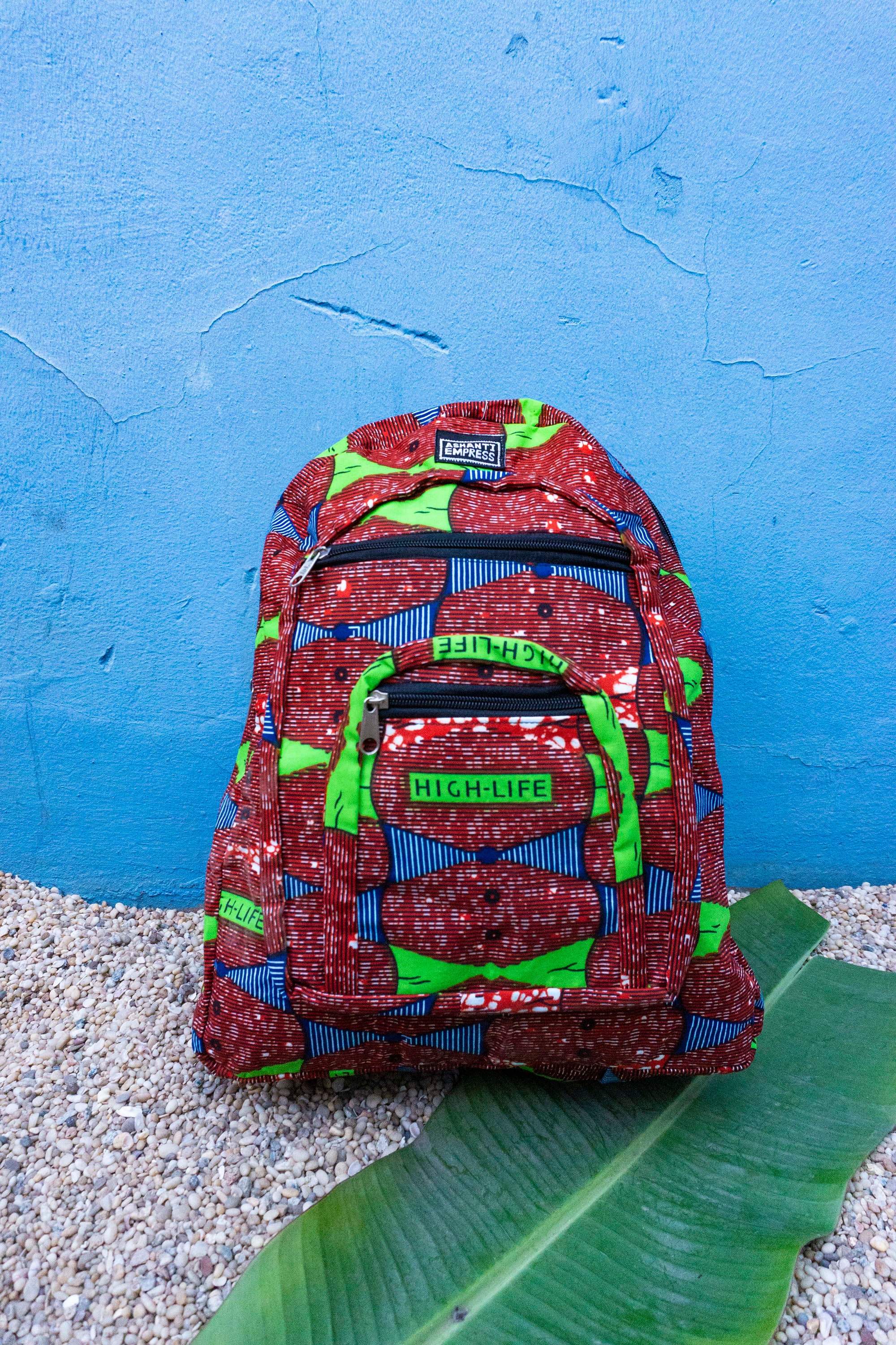 Ethnical Backpack, Red Backpack, School Backpack, African Printed Backpack,  Colorful Backpack, Ankara Backpack, College Backpack 