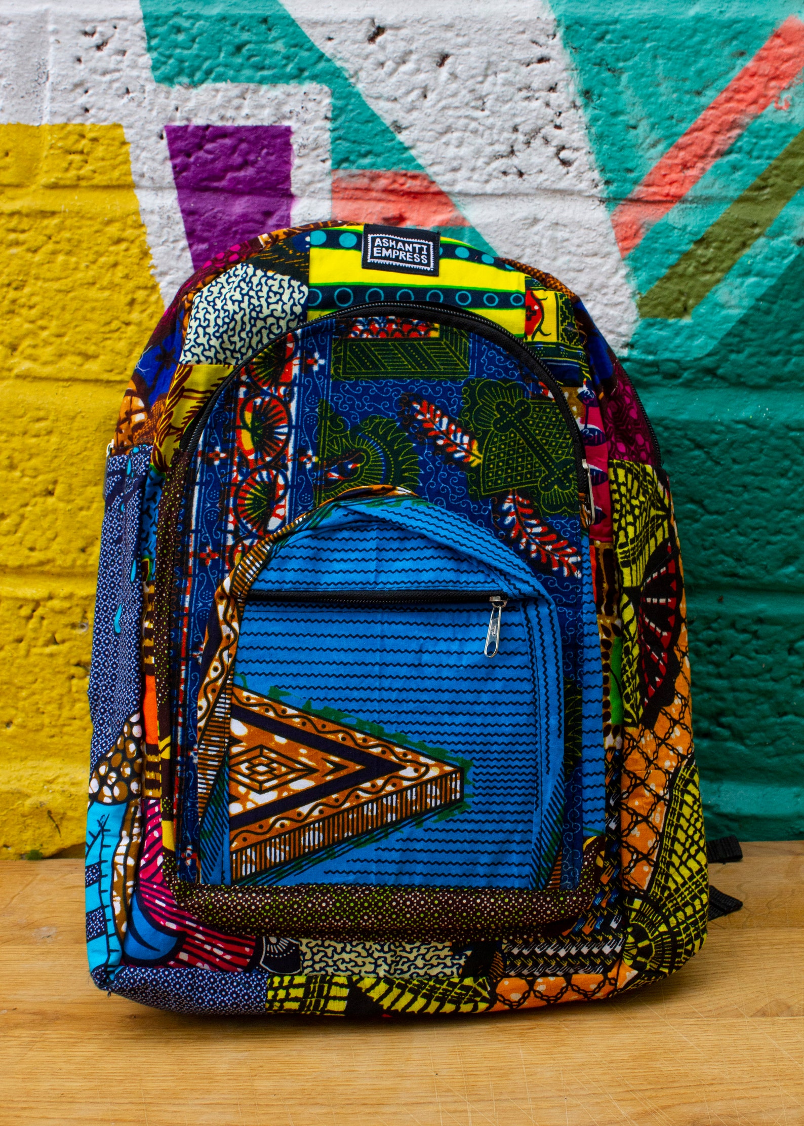Patchwork Bag African Print Backpack Recycled Backpack Etsy