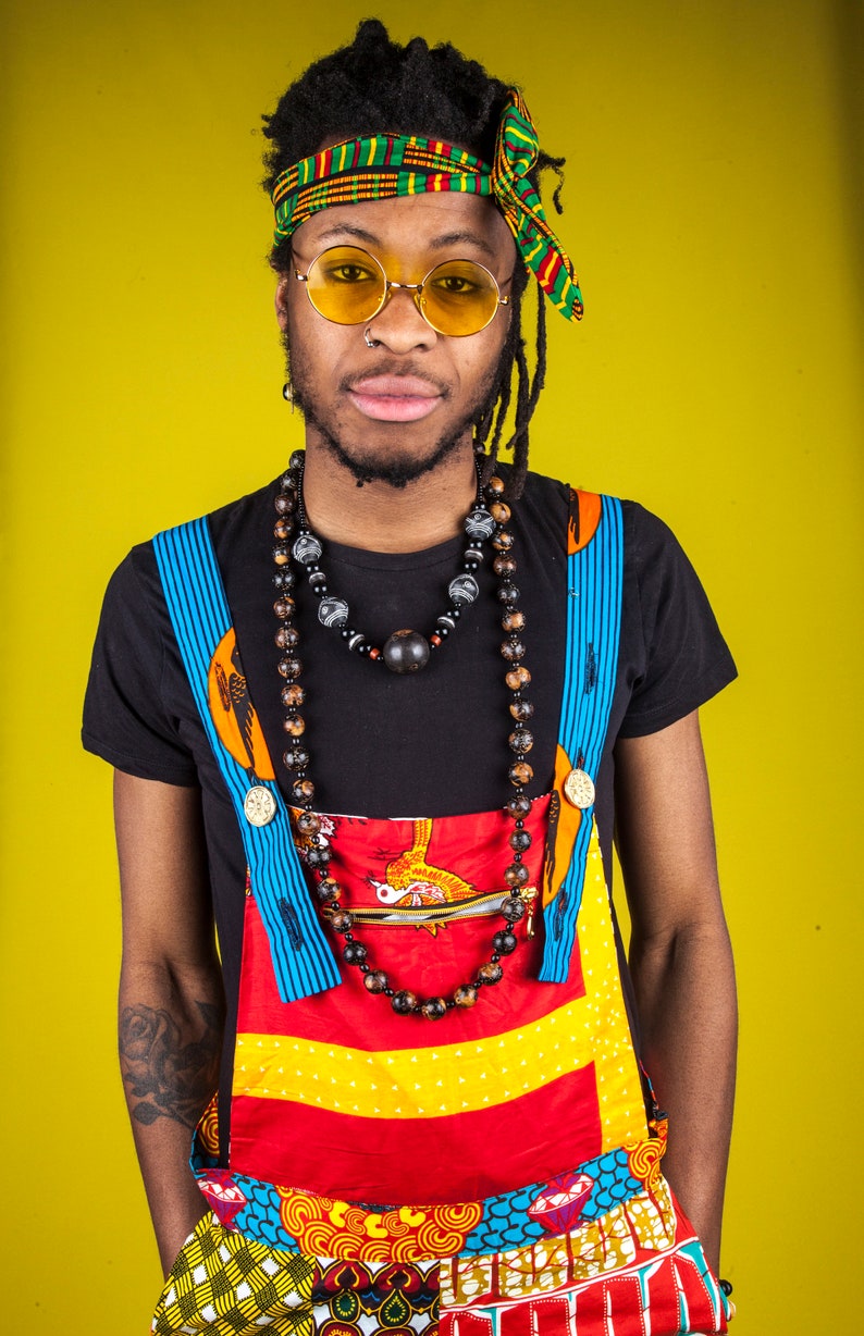 patchwork overalls