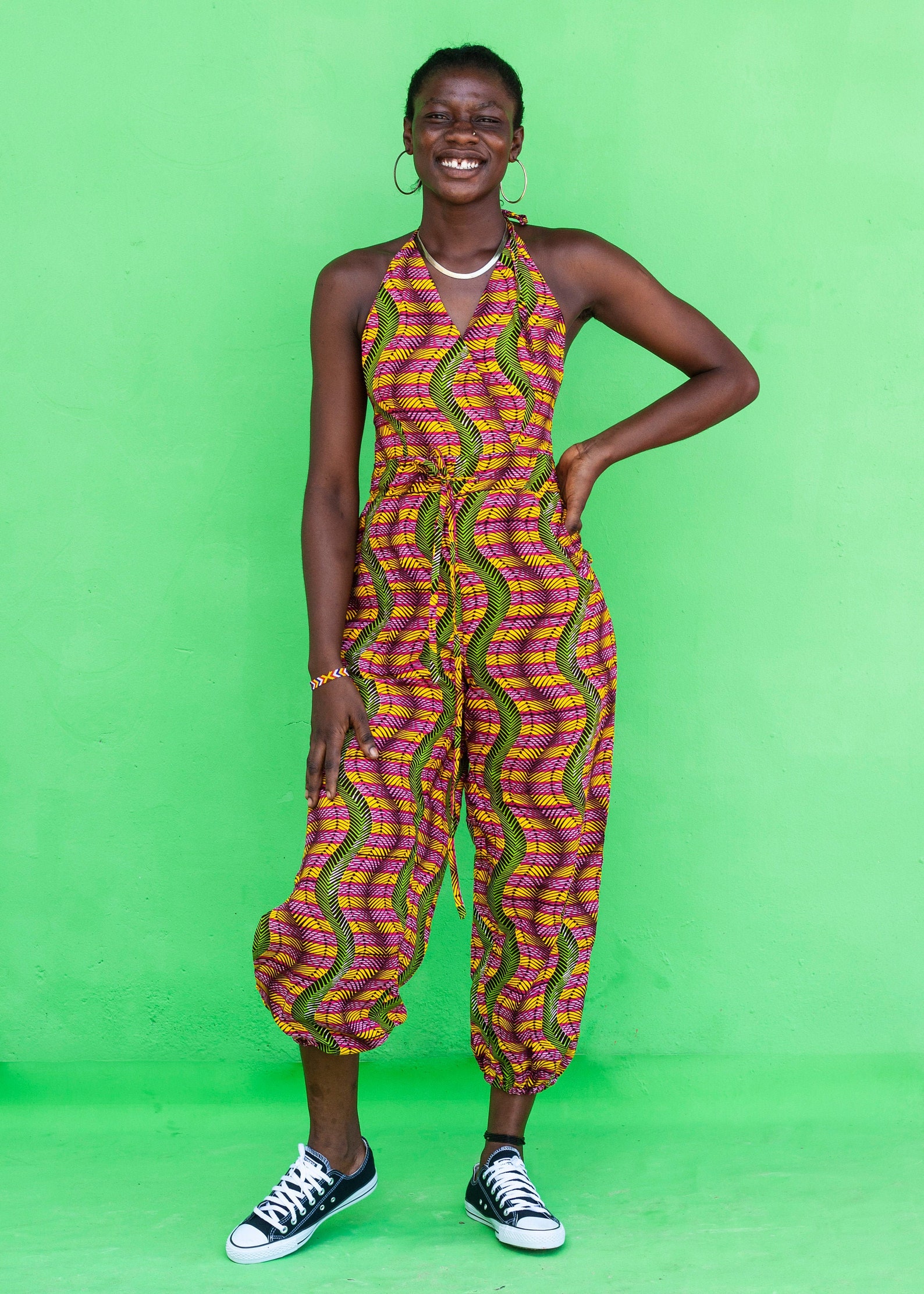 Backless African Print Jumpsuit / Twerk It Backless Jumpsuit / | Etsy