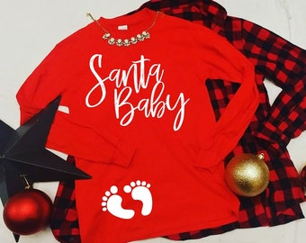 Pregnancy Shirt, Bump, Baby Shirt, Expecting, New Mother Shirt, Christmas Pregnancy