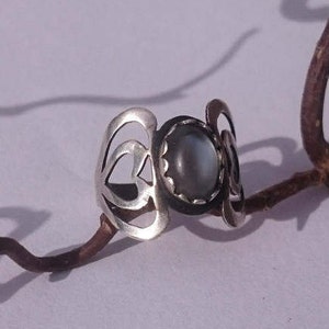 Anello cuore Moonstone