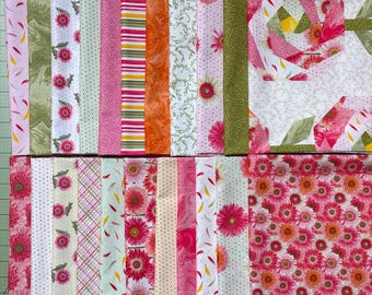 BLOOMSCAPE - 22 Fat Quarter Bundle, 100% cotton quilt fabric by Jane Shasky for Henry Glass Fabrics