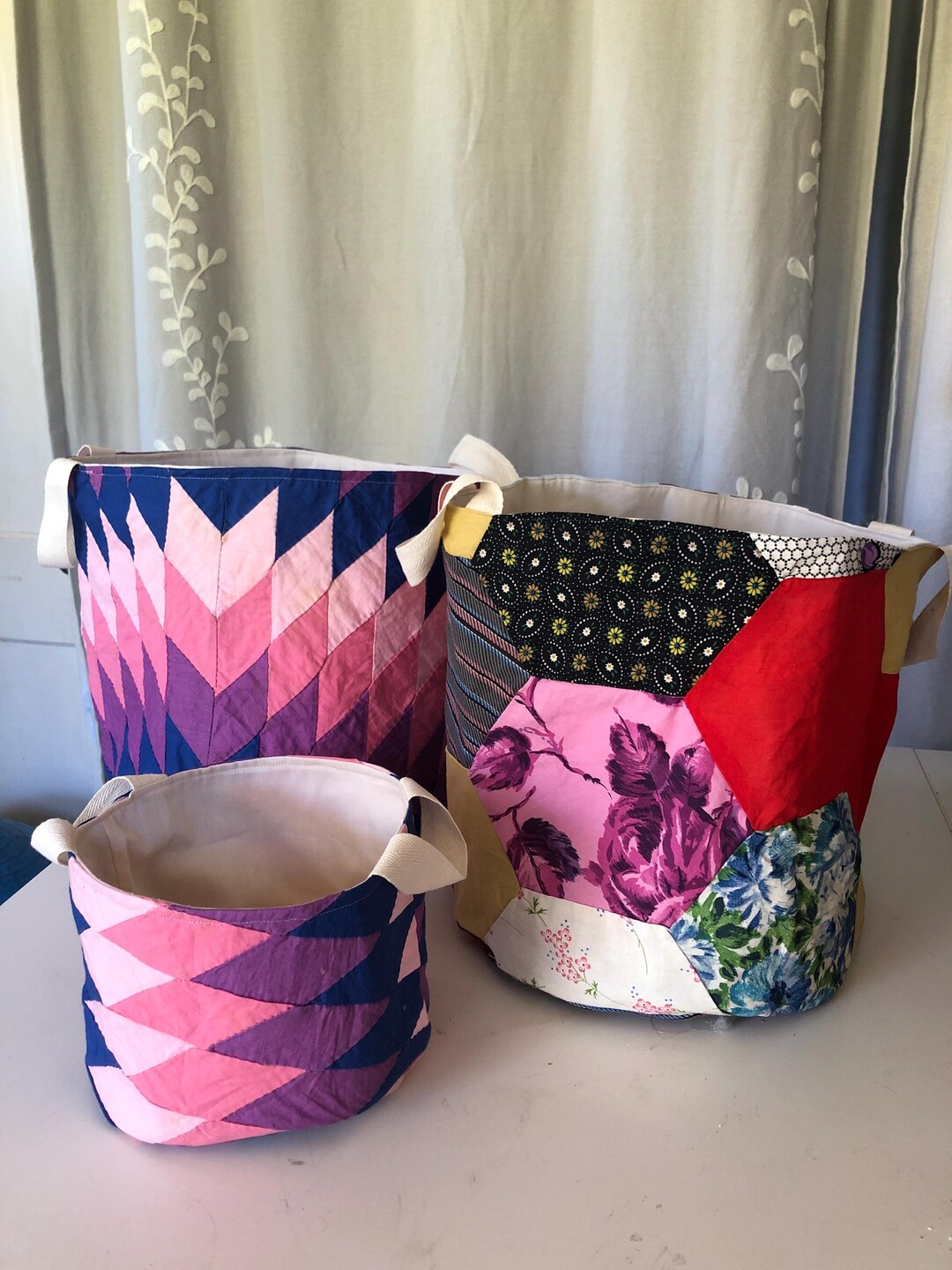 Antique Quilt Patchwork Bucket Bag - Etsy