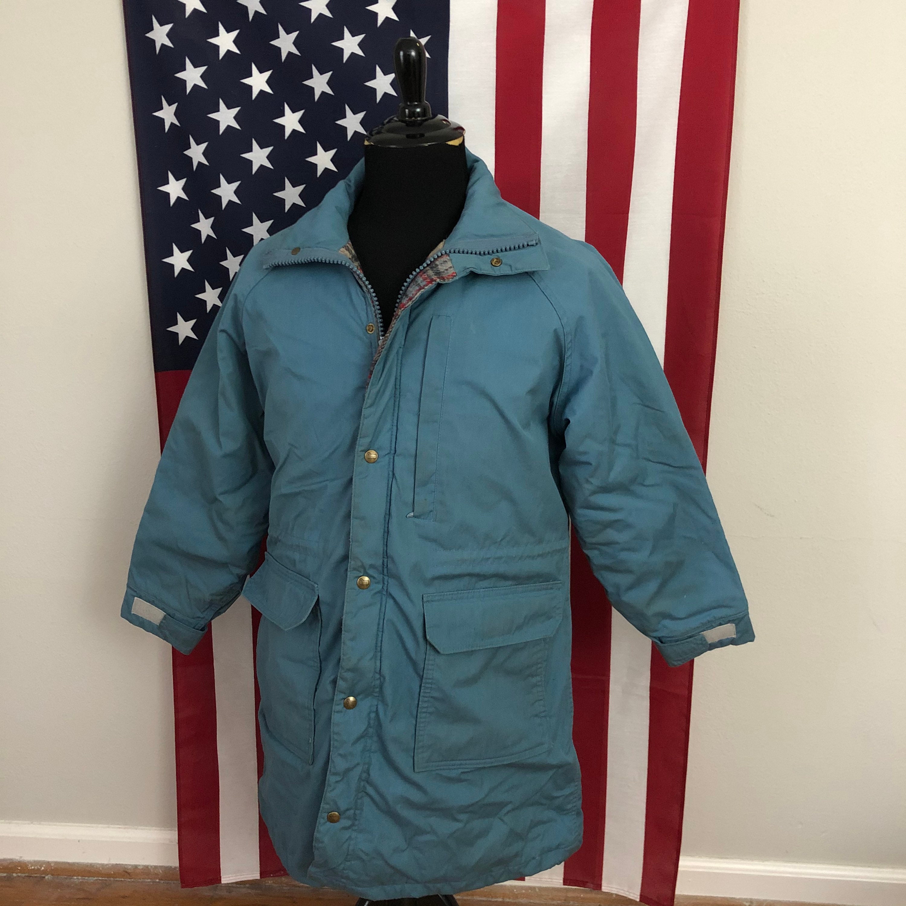 Vtg Woolrich Wool Blend Parka Jacket Women's LARGE - 2D455