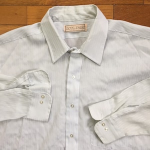 70s Azul claro Disco Camisa tamaño XL - 1b509