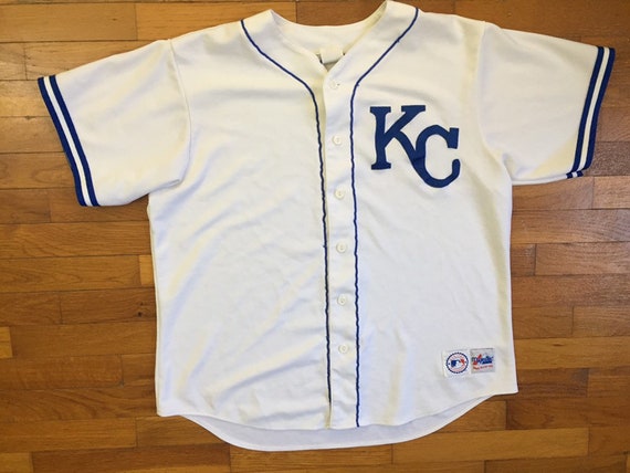 90s Kansas City Royals Embroidered Jersey size LAR