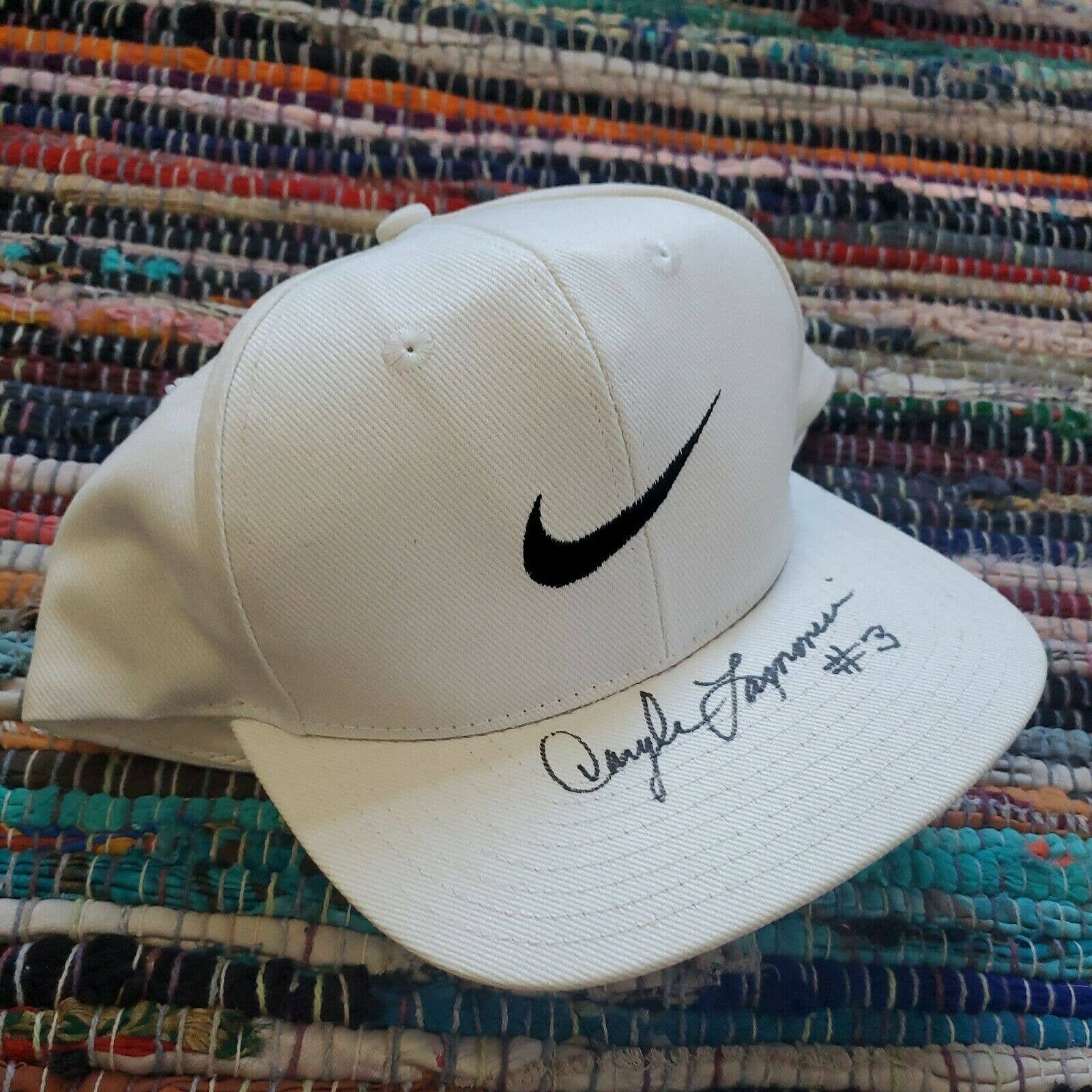 Daryle Lamonica Autograph Vtg Nike Big Swoosh Embroidered Snapback Hat Mens 2g37 Etsy