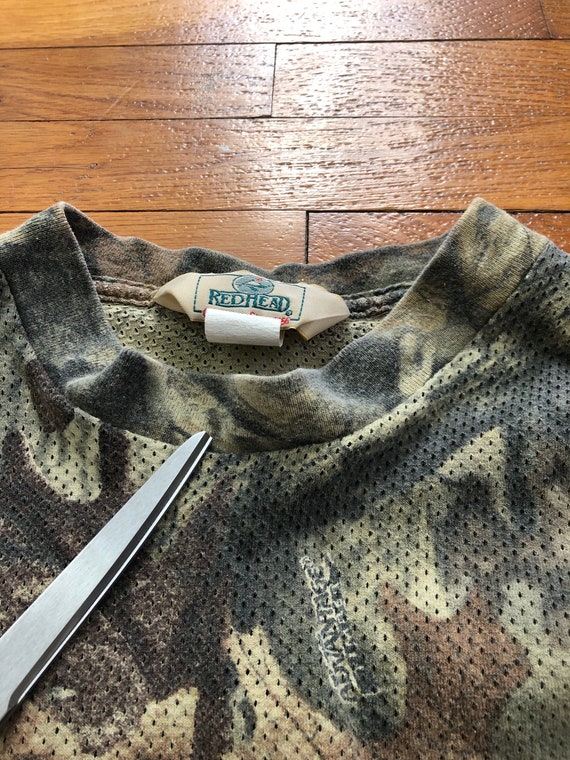 vintage 90s RedHead Advantage Outdoors Mesh Camo … - image 7