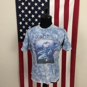 XL men Christian Riese Lassen Dolphins Tie Dye T-Shirt maui hawaii nature 2f390