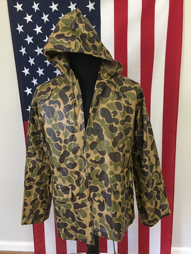 Vtg Stearns Dry Wear Duck Camo Jacket Bibs Pants Size SMALL