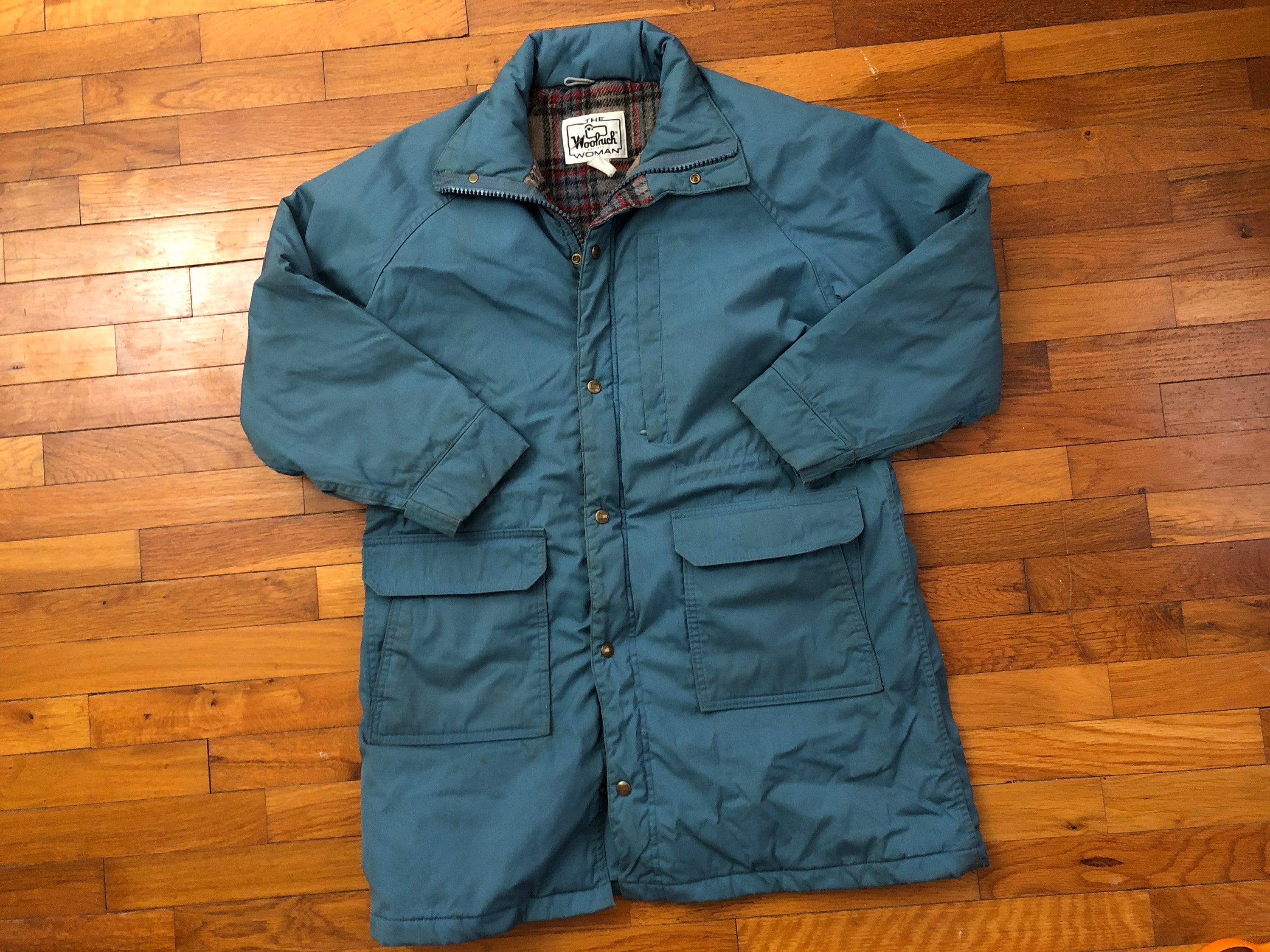 ジャケット・アウター vintage woolrich coat Vtg Woolrich Wool Blend Parka Jacket Women's LARGE - 2D455