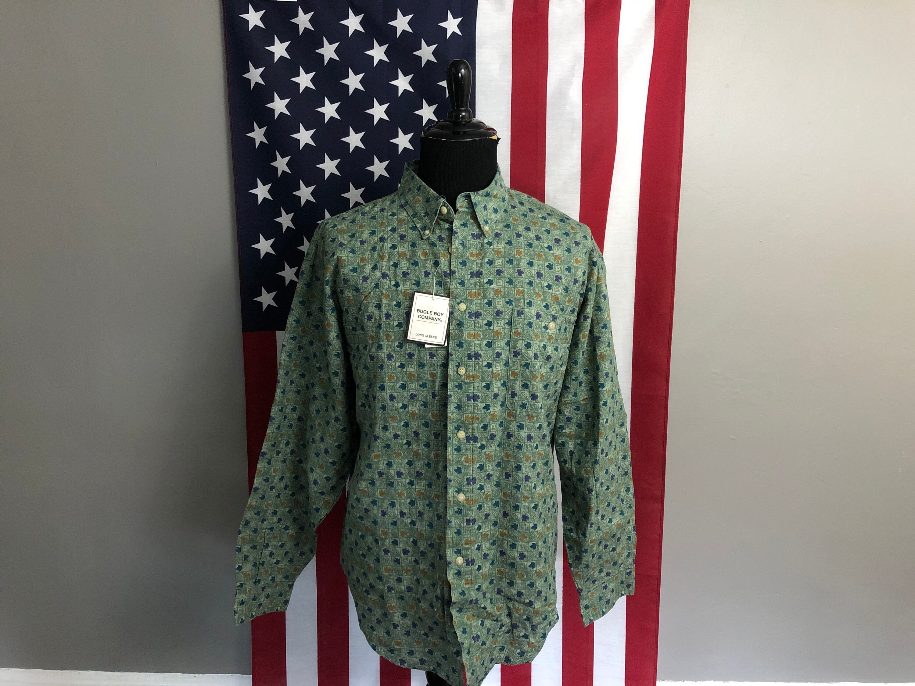 Bugle Boy Mens Button-Down Shirt, Size XL – Planet Vintage Clothing