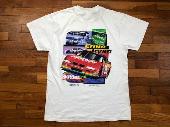 90s NASCAR Skittles Candy T-Shirt men's LARGE - 5D