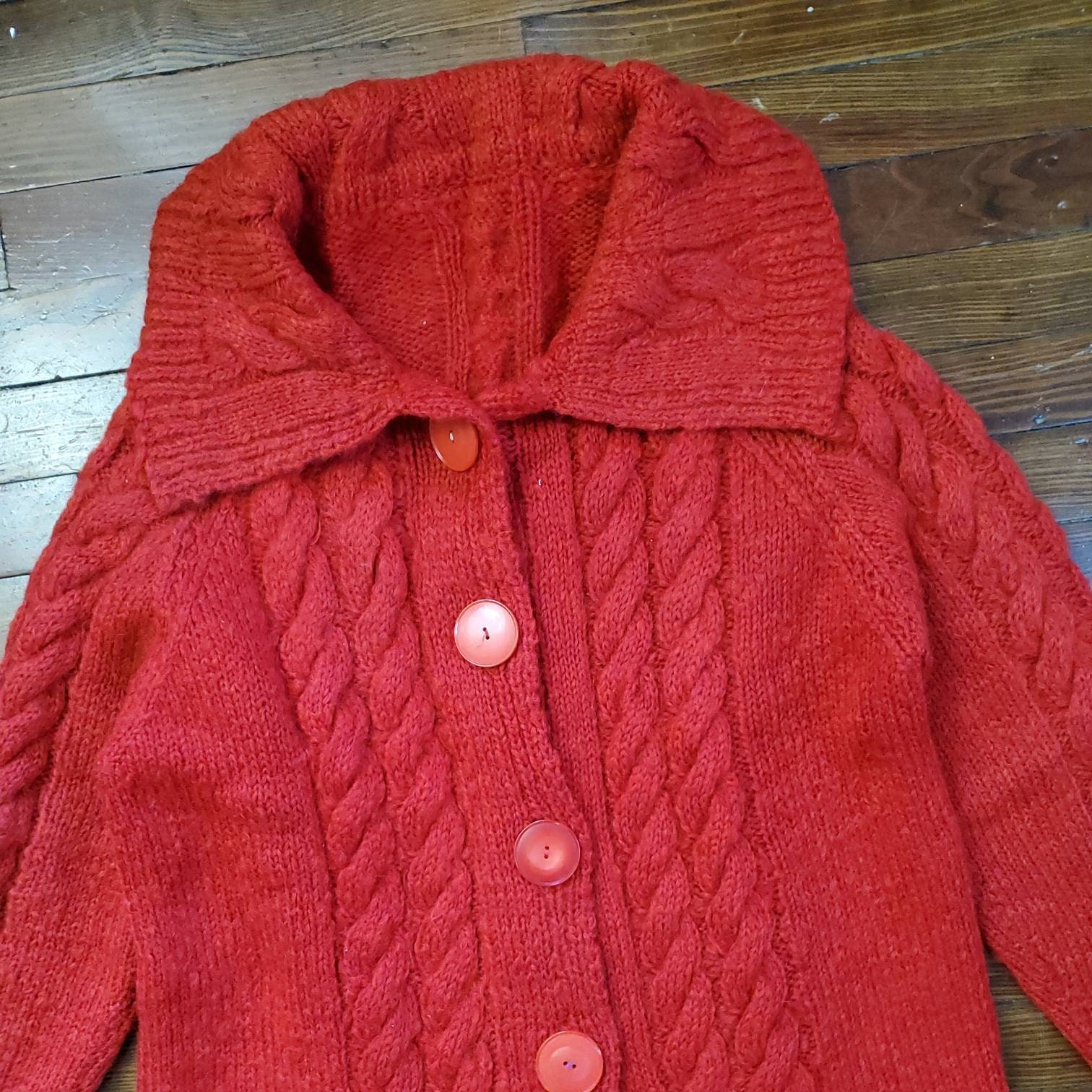 トップス 70's SWESTER EMPORIUM wool cardigan Vintage Jantzen cardigan sweater company USA large 70s 80s