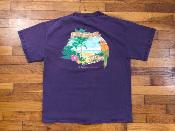 90s Rainforest Cafe Walt Disney World T-Shirt men's L… - Gem