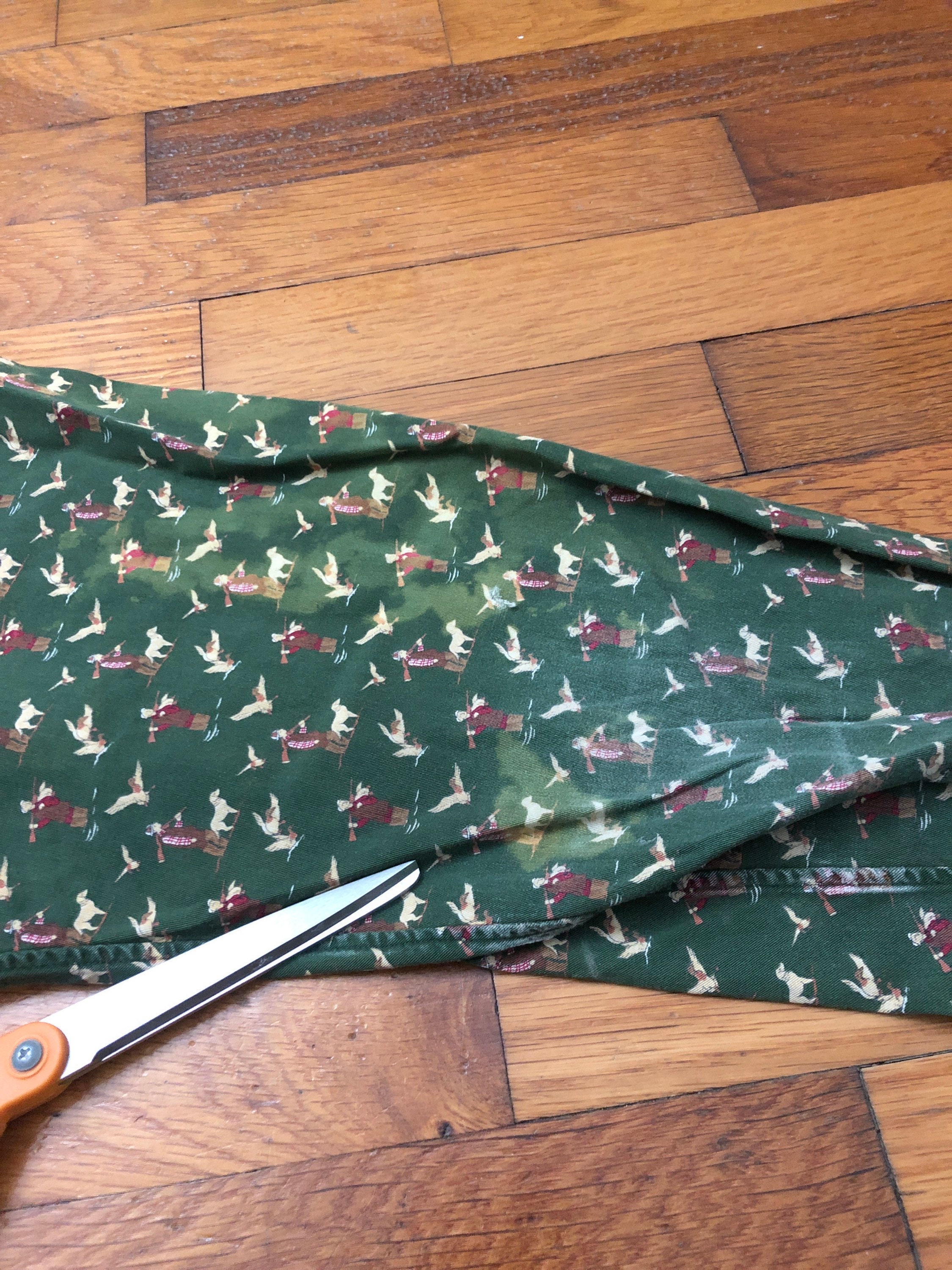 Large Men's Vtg 90s Ralph Lauren Hunting Dog Duck Shirt Trad