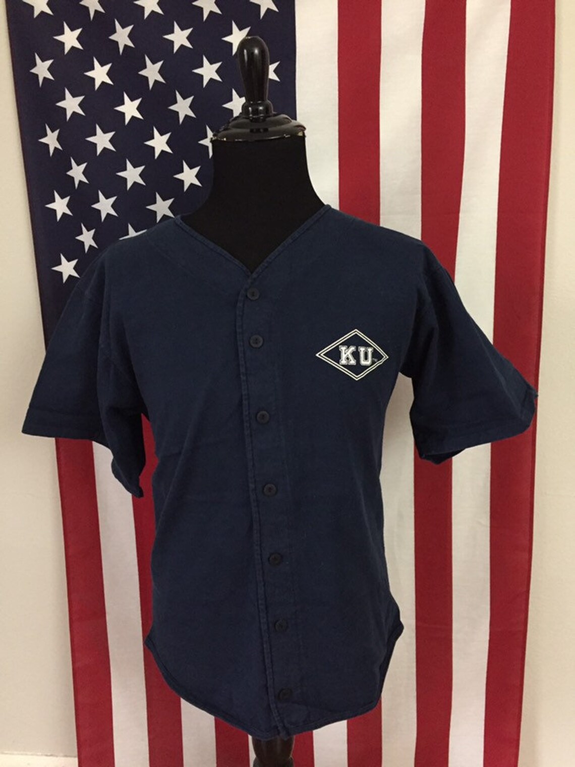 90s Kansas Jayhawks Baseball Jersey Shirt size MEDIUM 1a983 Etsy