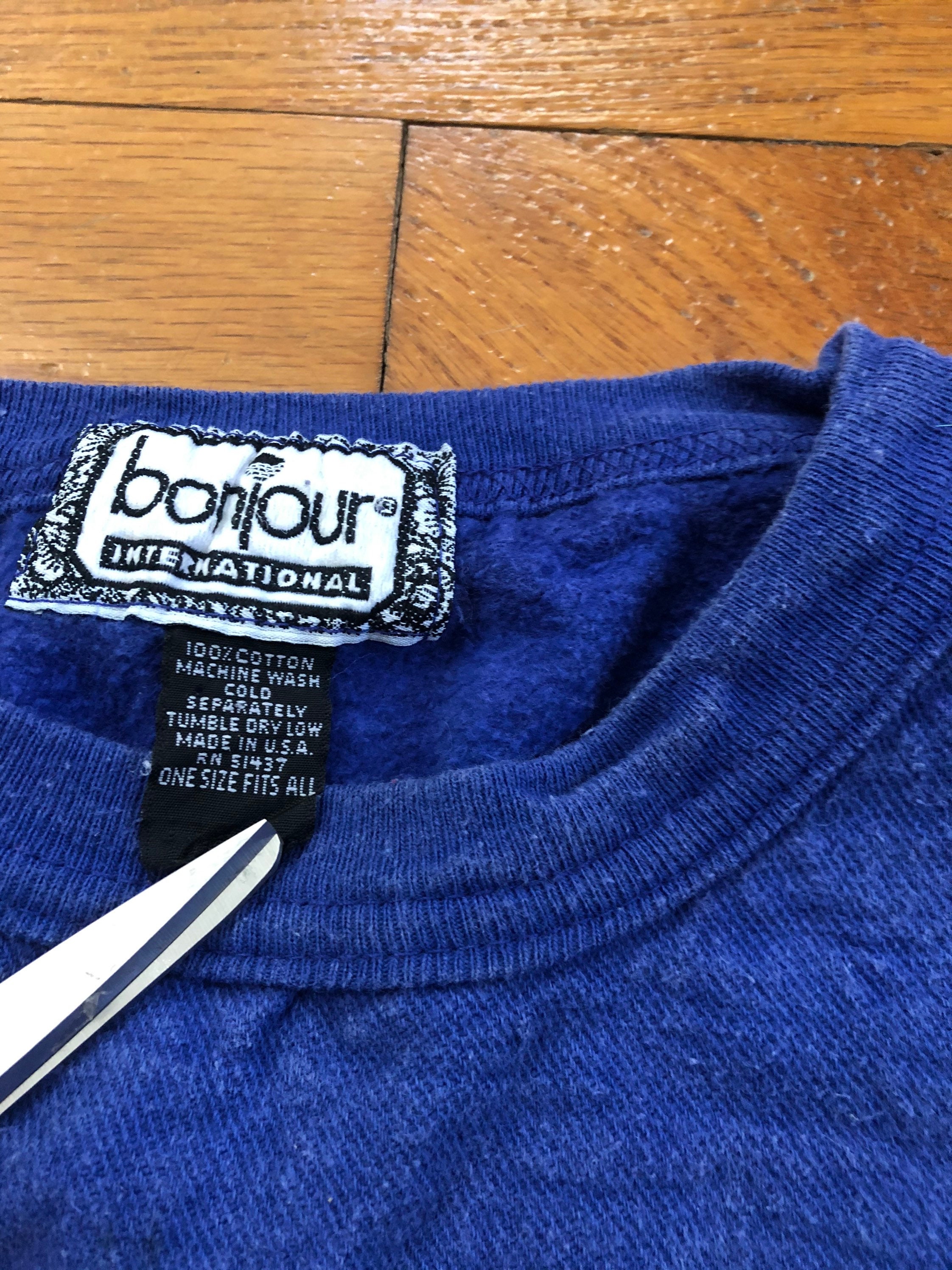 90s Bonjour Logo Sweatshirt Women's One Size Fits All | Etsy