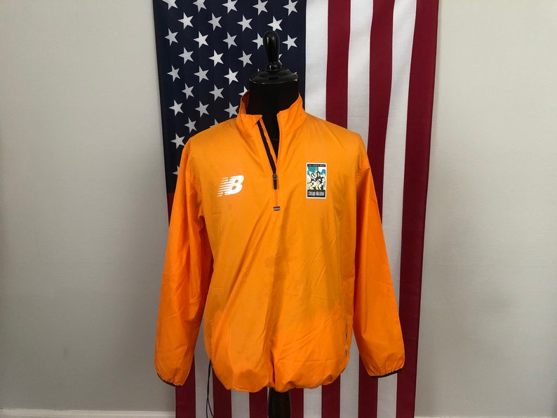Large Vintage New Balance Chicago Marathon Windbreaker Jacket Mens
