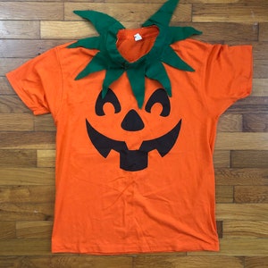 80s Jack o Lantern Halloween DIY Costume T-Shirt men&#39;s LARGE - 1c676