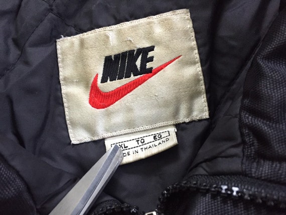 90s Nike Black Parka Jacket size XL ~ 2b235 - image 4